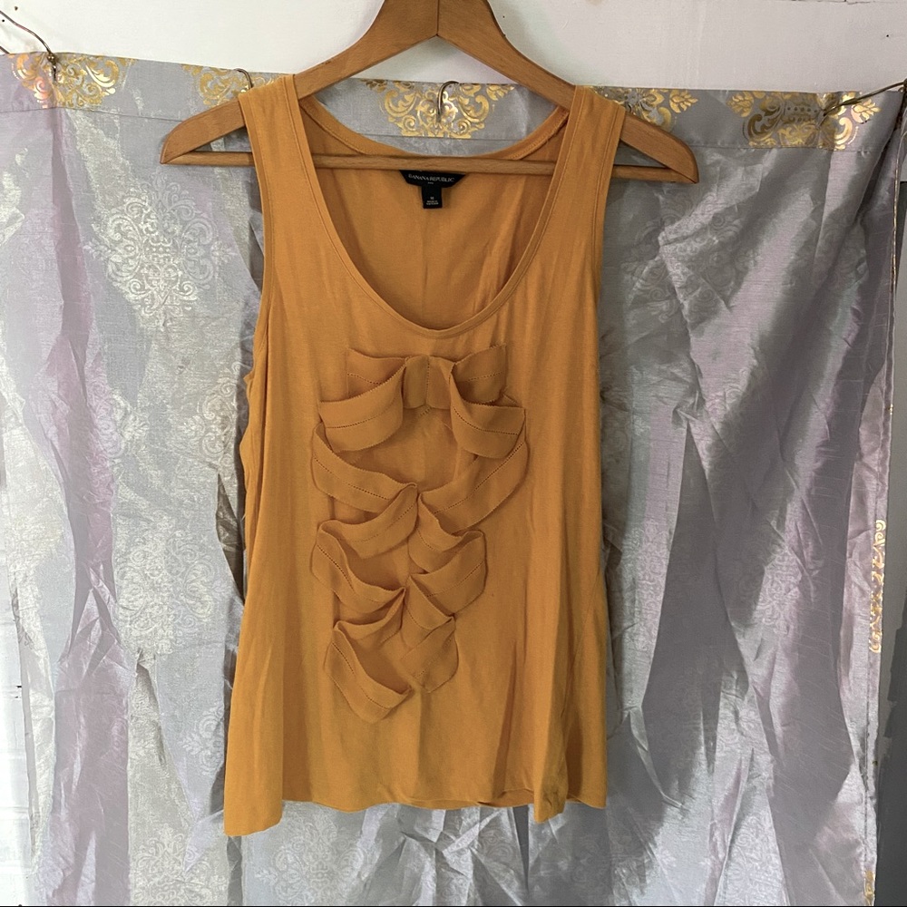 Banana Republic Chiffon Bow Tank Top